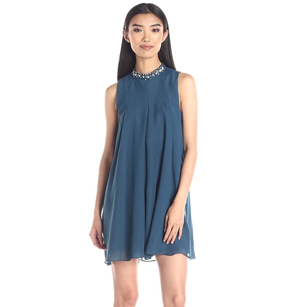 BCBG Blue/Aqua Flowing Dress